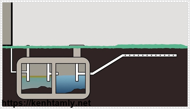 ống thoát khí nhà vệ sinh dựa trên sân nhà