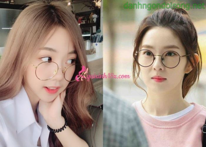 Top ảnh gái xinh đeo mắt kính dễ thương
