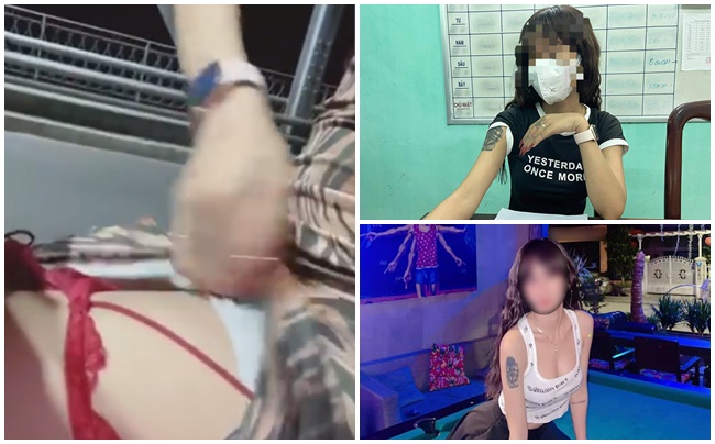 cô gái tự cởi nội y giữa cầu Tràng Tiền 1
