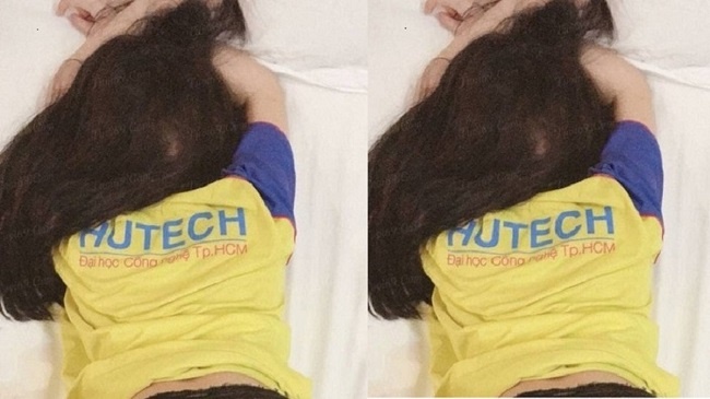 clip n&oacute;ng c&ocirc; g&aacute;i mặc đồng phục trường hutech 1