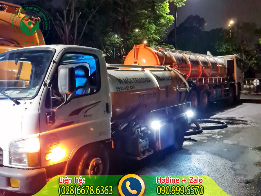 Dịch vụ thu gom b&ugrave;n thải c&ocirc;ng nghiệp với quy tr&igrave;nh chuy&ecirc;n nghiệp
