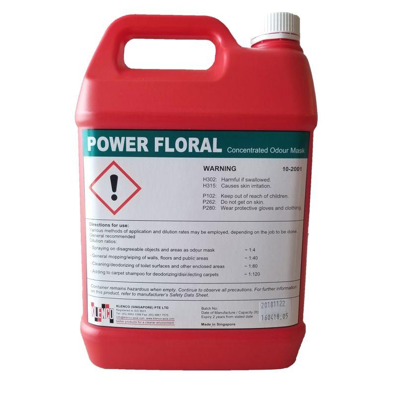 Hóa chất khử trùng, khử mùi Klenco Power Floral, hóa chất khử mùi hôi nhà vệ sinh
